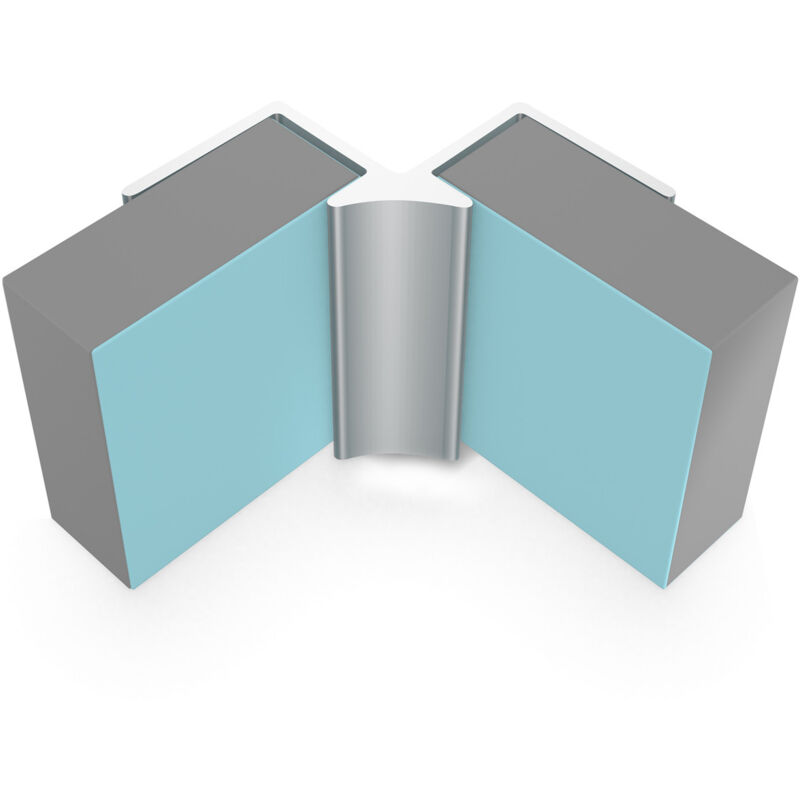 Multipanel - Classic 11mm Wall Panel Internal Corner Trim Type a Satin Anodised - Satin Anodised