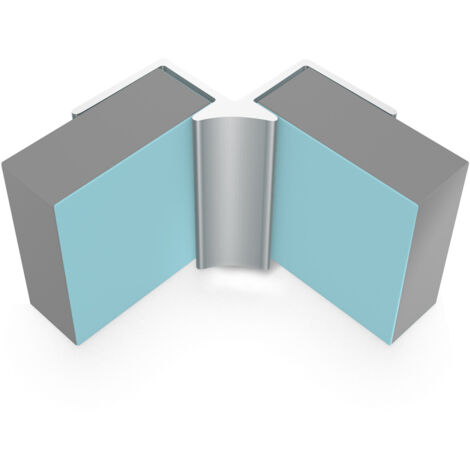 Multipanel Classic 11mm Wall Panel Internal Corner Trim Type A Satin Anodised
