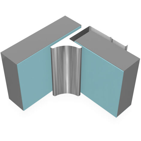 Multipanel Classic 11mm Wall Panel Last Panel Profile Trim Type Y Bright Polished