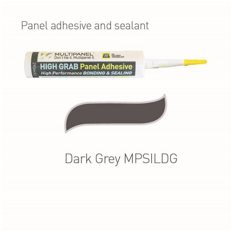 High Grab Adhesive & Sealant 290ml Dark Grey - Multipanel