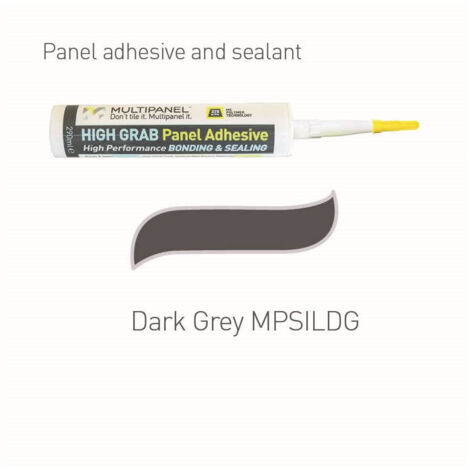 Multipanel High Grab Adhesive & Sealant 290ml Dark Grey