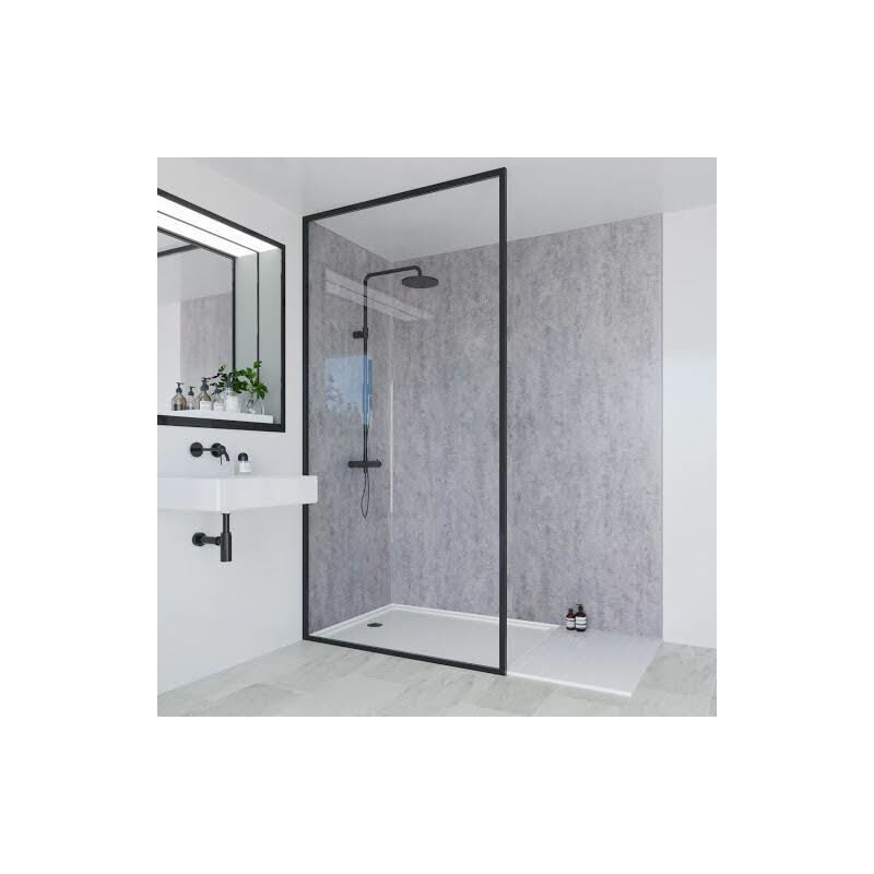 Multipanel - Linda Barker Concrete Formwood Shower Wall Panel Unlipped 2400 x 1200