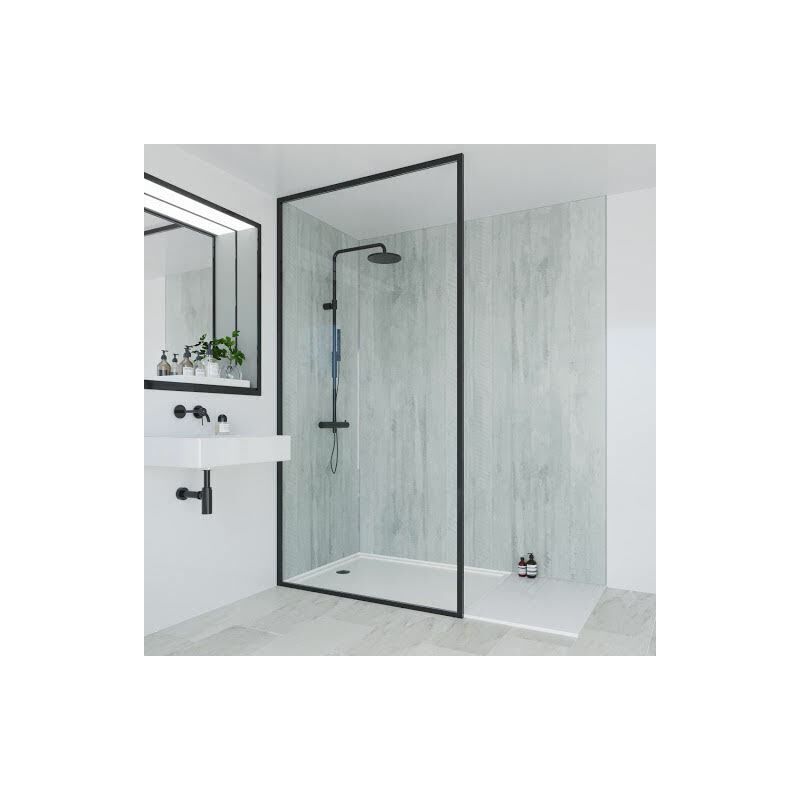 Multipanel - Linda Barker Concrete Formwood Shower Wall Panel Unlipped 2400x900mm