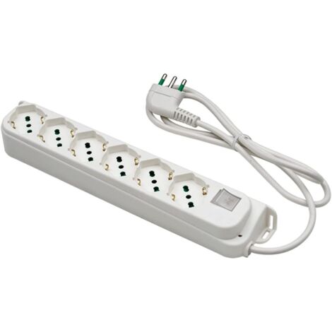 Multipla 6 Prese con Interruttore FANTON 47430 - Design Compatto e Funzionale