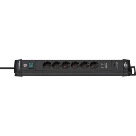 Multiplicar 6x H05VV-F3G1.5 3M Premium Line USB Brennenstuhl