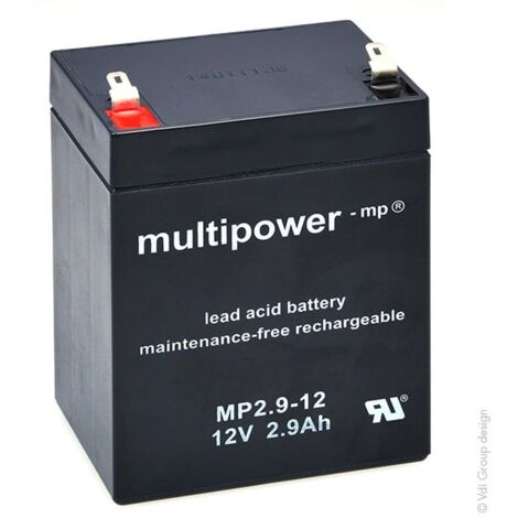 APC Batterie gel-plomb Powery pour APC RBC46 12V 4,5Ah/54Wh Lead-Acid Noir 