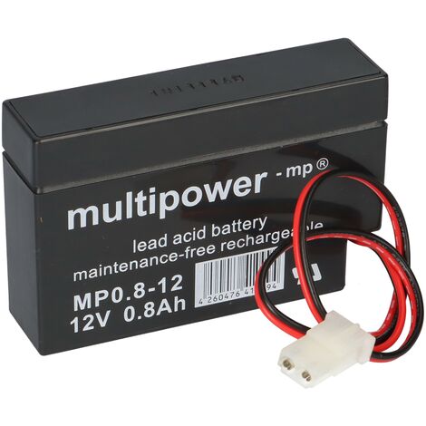 Multipower Blei-Akku MP0,8-12AMP Pb 12V 0,8Ah