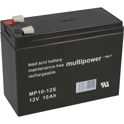 Multipower Blei-Akku MP10-12S Pb 12V / 10Ah Faston 4,8