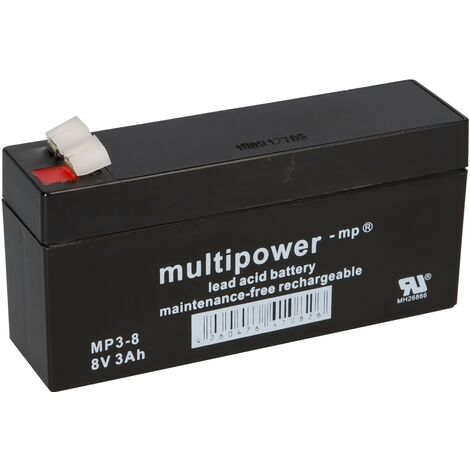 Multipower Blei-Akku MP3-8 Pb 8V / 3Ah