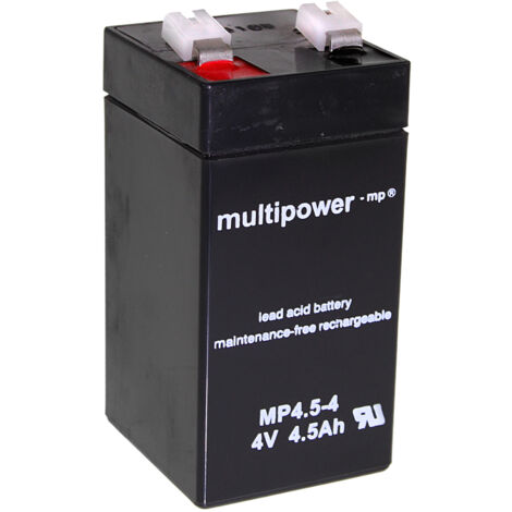 Multipower Blei-Akku MP4,5-4 Pb 4V 4,5Ah Faston 4,8mm
