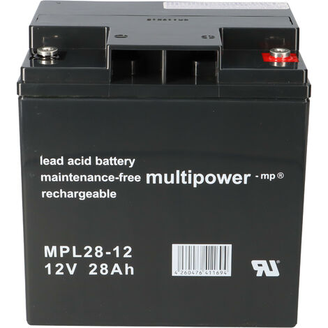 Multipower Blei-Akku MPL28-12 12V 28Ah Pb
