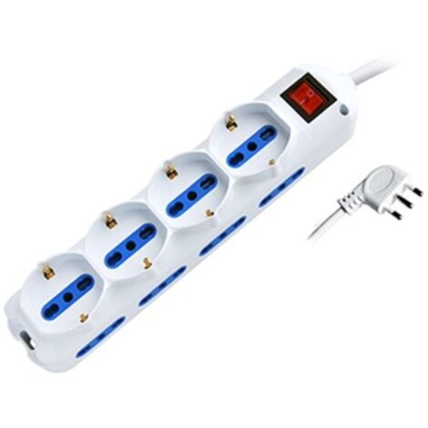 MULTIPRESA 12 POSTI BIPASSO + BIPASSO/SCHUKO SPINA16A + INTERR. (PEM2514-W)