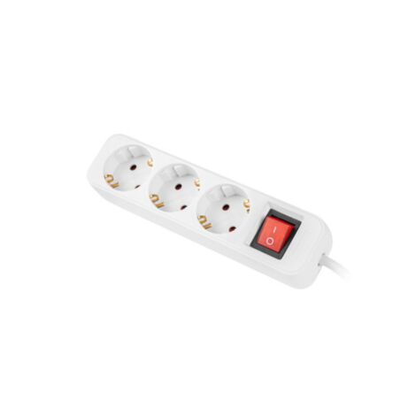 Multipresa 3 Tomas Schuko Lanberg 2500 W 1,5 m Bianco