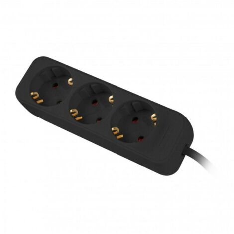 Multipresa 3 Tomas Schuko Lanberg 2500 W 1,5 m Nero