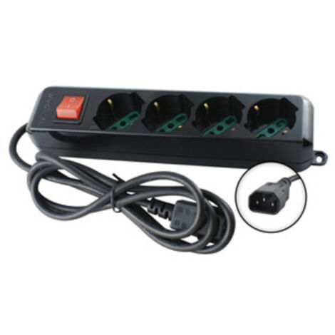 MULTIPRESA 4BIP/SCH+INTERR SPINA IEC GRUPPO CONT- 1,0 pz