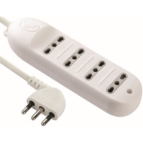 Multipresa 4P Bipasso- 5 Pz