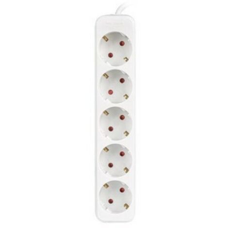 Multipresa 5 Prese Schuko Lanberg 2500 W 3 m Bianco