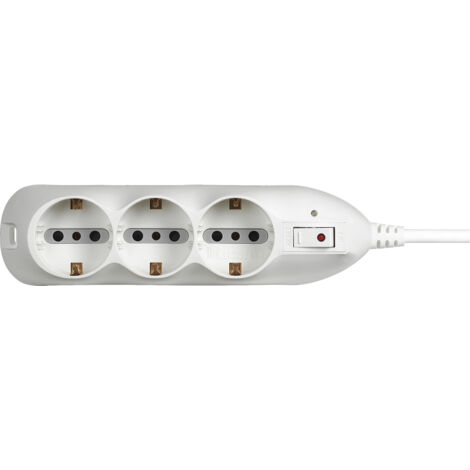 Multipresa 6 Prese Bipasso 3 Schuko Salvafulmine Bticino 3699DBF