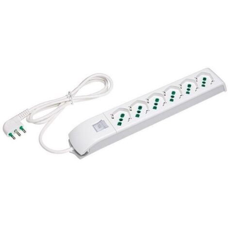 MULTIPRESA 6x2PT SK INT BIANCO     FIDO 410200 FME