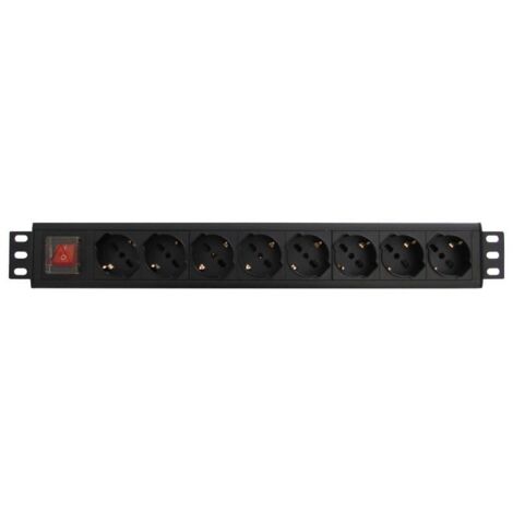 Multipresa 8 Tomas Schuko WP WPN-PDU-G01-08 Nero