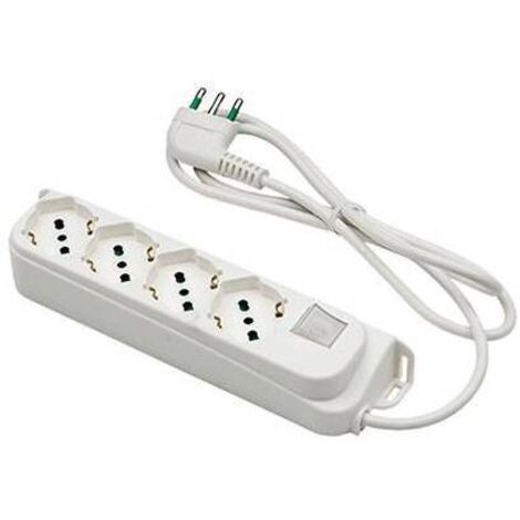 MULTIPRESA BIPASSO SCHUKO + INT.LUM RETAIL FME