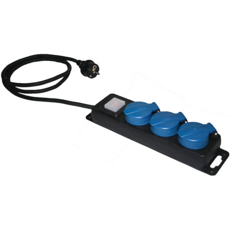 Multipresa con 3 Prese con Interruttore Solera V1049 1,5 m 16 A
