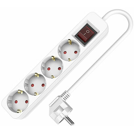 Multipresa con 4 Prese con Interruttore TM Electron (1,5 m)