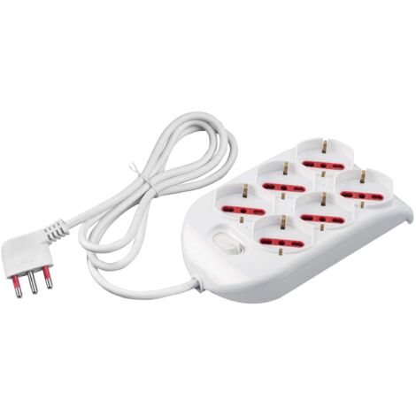 MULTIPRESA EMILIA 6PR  16A  250V