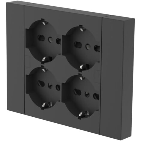 MULTIPRESA INCASSO QUADRA 4 PRESE BIP.SCH NERA- 1,0 pz