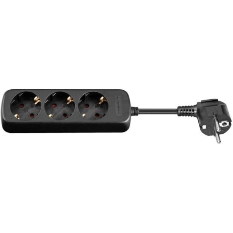 Multipresa Microconnect GRU003B-WOS 3 prese nero 1.5 m