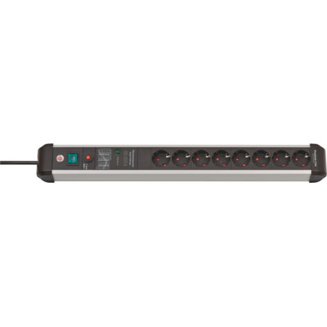 Multipresa Premium-Protect-Line 16 A 230 V nero/argento prese 8