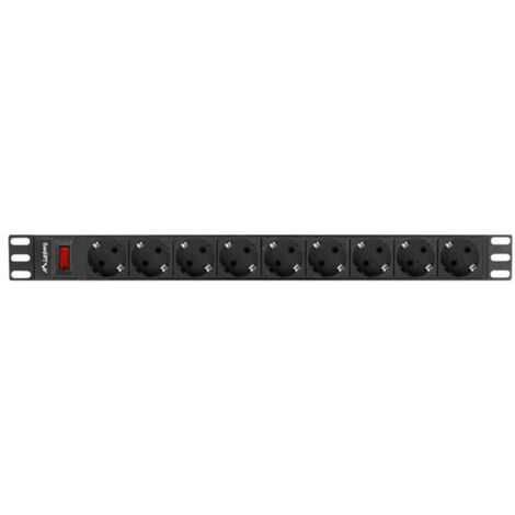 Multipresa Rack Lanberg PDU 1U 9xSchuko PDU-09F-0300-B [NULAGTP00000038]