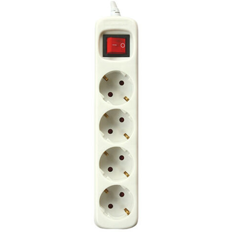 Multipresa Silver Electronics 4 prese bianca 3500 W 1.5 m