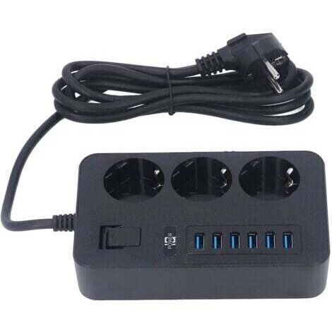 Multipresa USB multifunzione, multipresa intelligente ignifuga da 110 V per casa e garage.