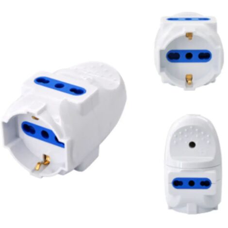 multipresa volante schuko e bipasso 3 posti presa per prolunga