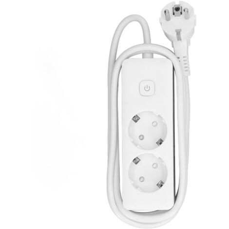 Multiprise 2200W avec 2 Prises EU, Boîte de Connexion 10A 250V, Modèle SF008‑2