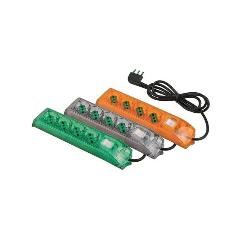 Multiprise 4 prises 2 ports Sk Int Multicolore Fido 410105 FME