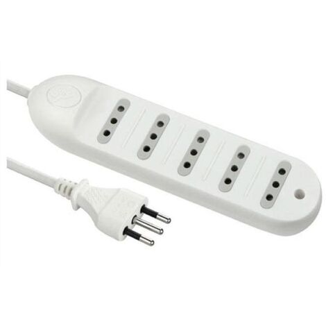 Multiprise 5 Prises Divalents Prise 10A Chaussure