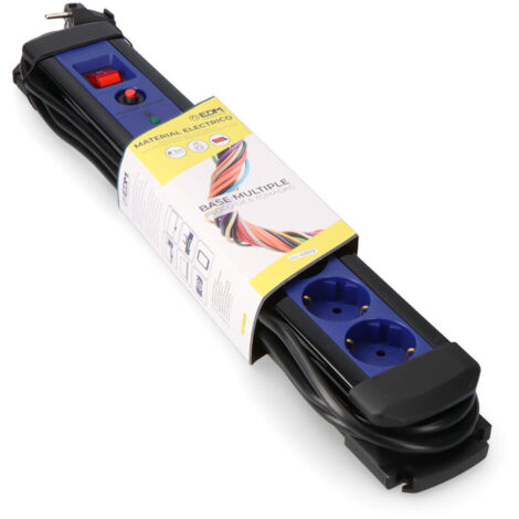 Multiprise 6 Prises Edm 3m Protection Surcharges, Interrupteur - Edm