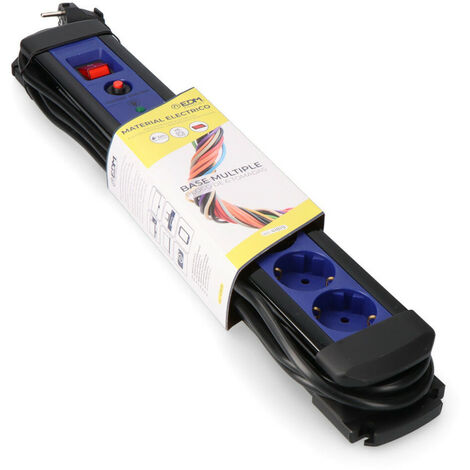 Multiprise 6 Prises Edm 3m Protection Surcharges, Interrupteur - Edm