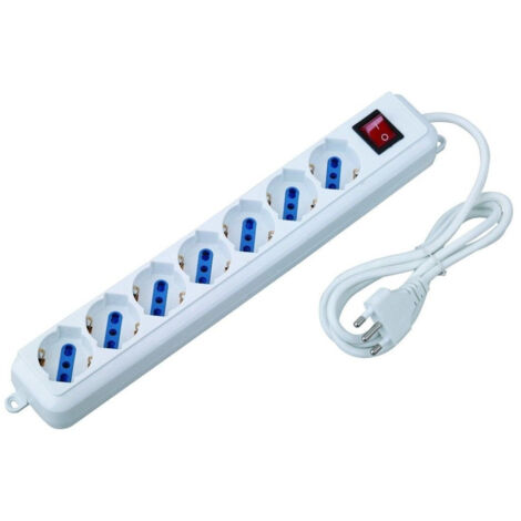 Multiprise 7 Prises Shuko Avec Interrupteur Et Prise 16a
