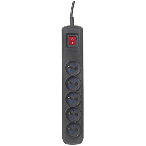 Multiprise Activejet noire avec cordon ACJ COMBO 5G/3M/BEZP. AUTO/CZ