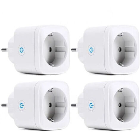 Multiprise Connectée - 4 Prises - Compatible Alexa et Google Home - Étanche IP44 - Type F