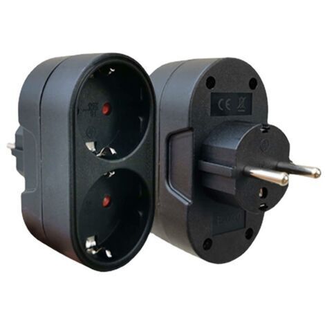 Multiprise Convertisseur EU 16A/250V – Idéal Bureau & Voyages.noir