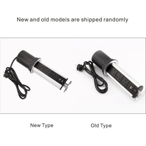Multiprise de Bureau avec Réglage en Hauteur, USB et Adaptée aux Normes Australiennes : Modèle Sur Mesure (Livraison 7-10 jours)
