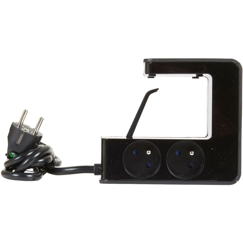 Rallonge clipsable 4x2P+T , 2 usb Type-A , interrupteur et cordon 1,5m - Noir - Legrand