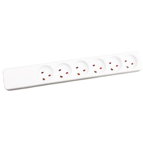 Multiprise Garbot Plast K-IT à 6 prises. Blanche, Z66000108-PA01