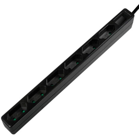 Multiprise LogiLink LPS231B x6 noir fiche Euro 1 pc(s) C093421