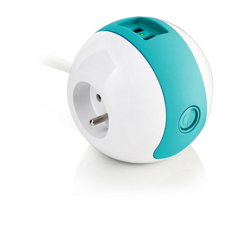 Multiprise Multimédia 2x16A+1x6A+USB 2,1A