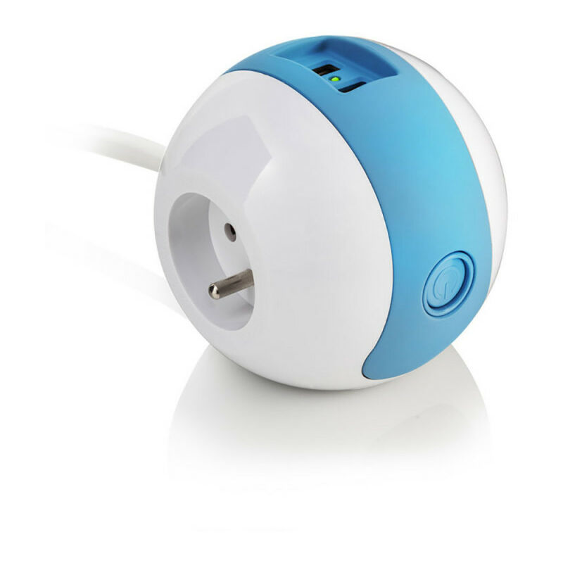 Multiprise Multimédia 2x16A+1x6A+USB 2,1A